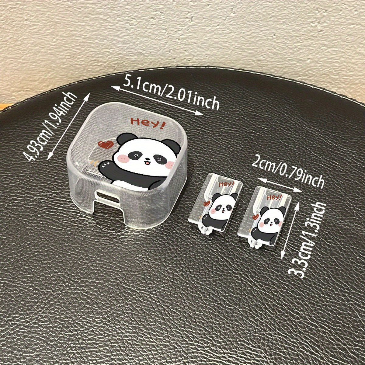 3pcs Panda Charger Case Set for iPhone