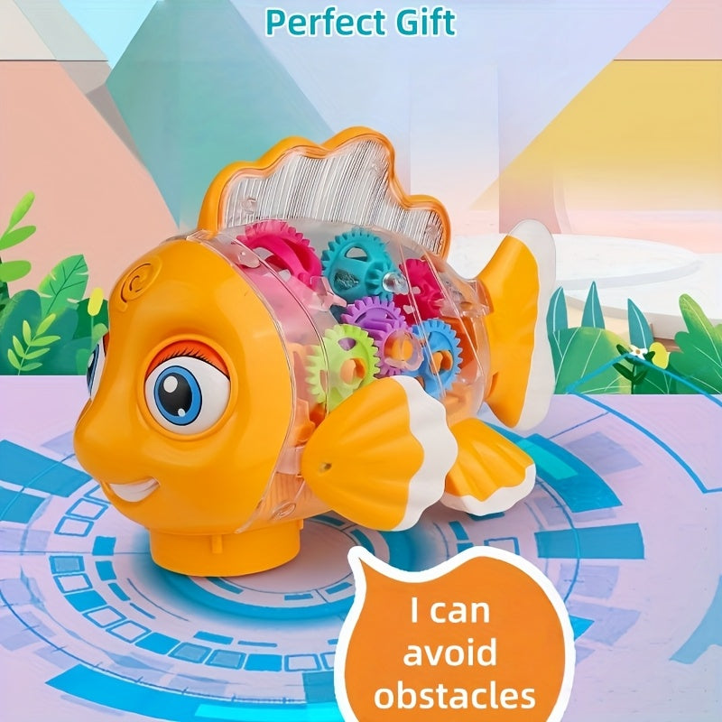 Multi-Functional Toy Car Bus with Flashing Lights & Moving Part