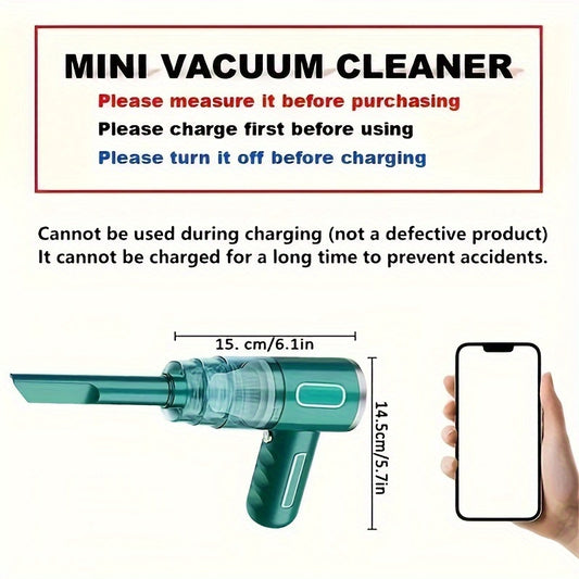 Newly Upgraded Model, Portable Cordless Handheld Vacuum Cleaner,