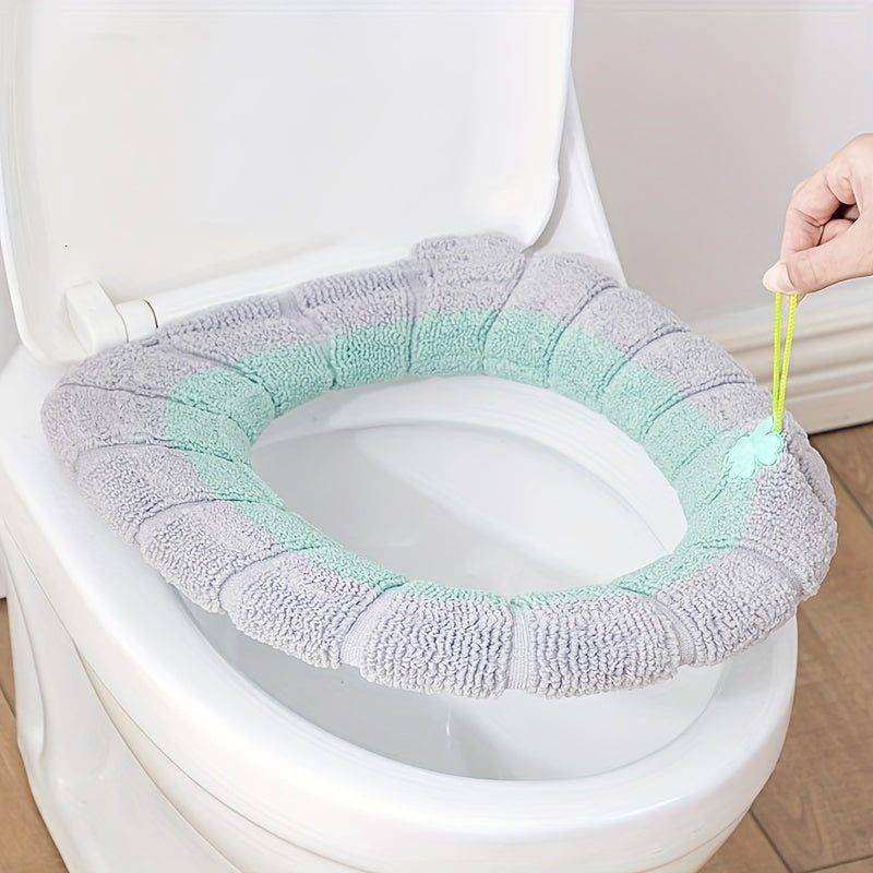 5pcs WinterWarmth Toilet Seat Covers
