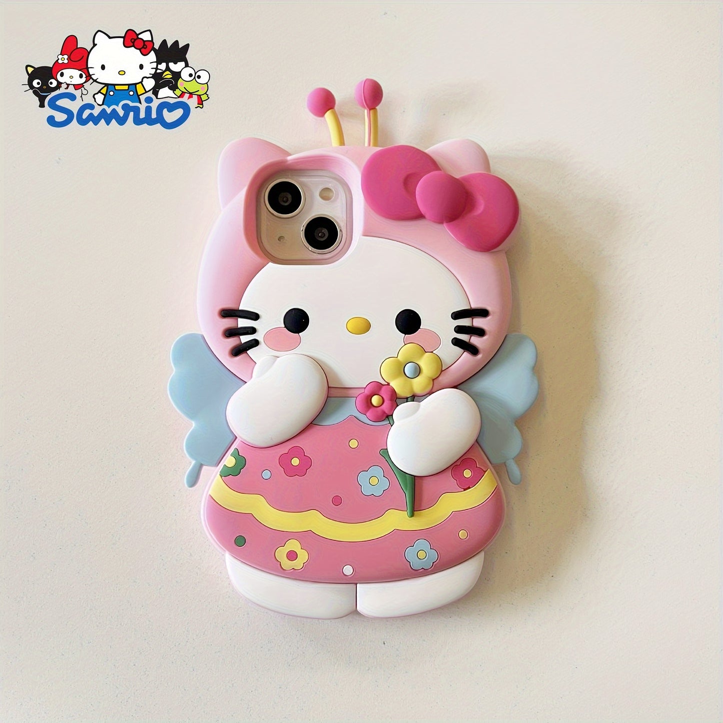 Hello Kitty Officially Licensed Cartoon Phone Case - Full Silicone Soft Shell for iPhone 15/14/13/12/11/XS/XR/X Plus Pro Max Mini