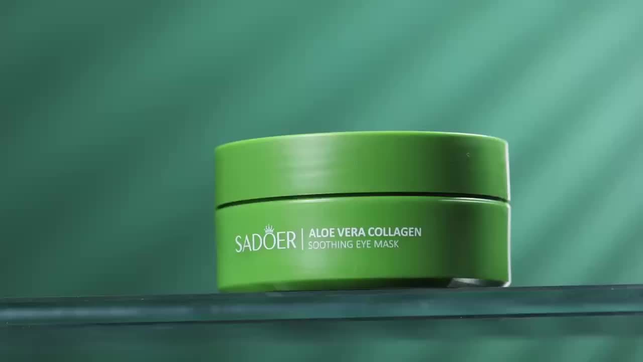 Algae Eye Mask. Collagen Eye Patch, Hydrating and Firming Light Beige Eye Mask
