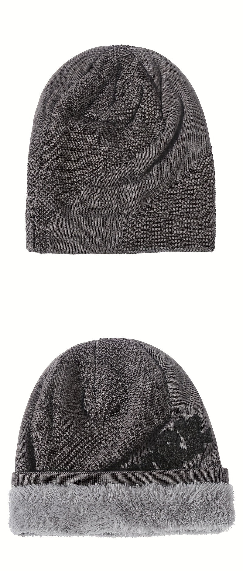 1pc Fashionable Ear Protection Windproof Knit Beanie Hat