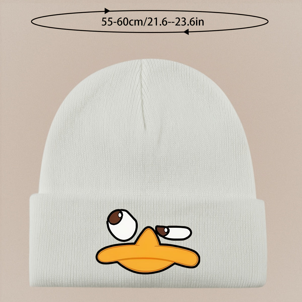 Angry Duck Face Winter Beanie Hat