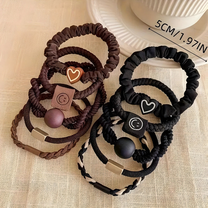 20pcs Hair Ties for Women - Cute and Sweet Bracelet Design, Non-Damaging Elastic Band Suitable for Fine/ Thick Hair, Ideal for Ponytails and Exercise