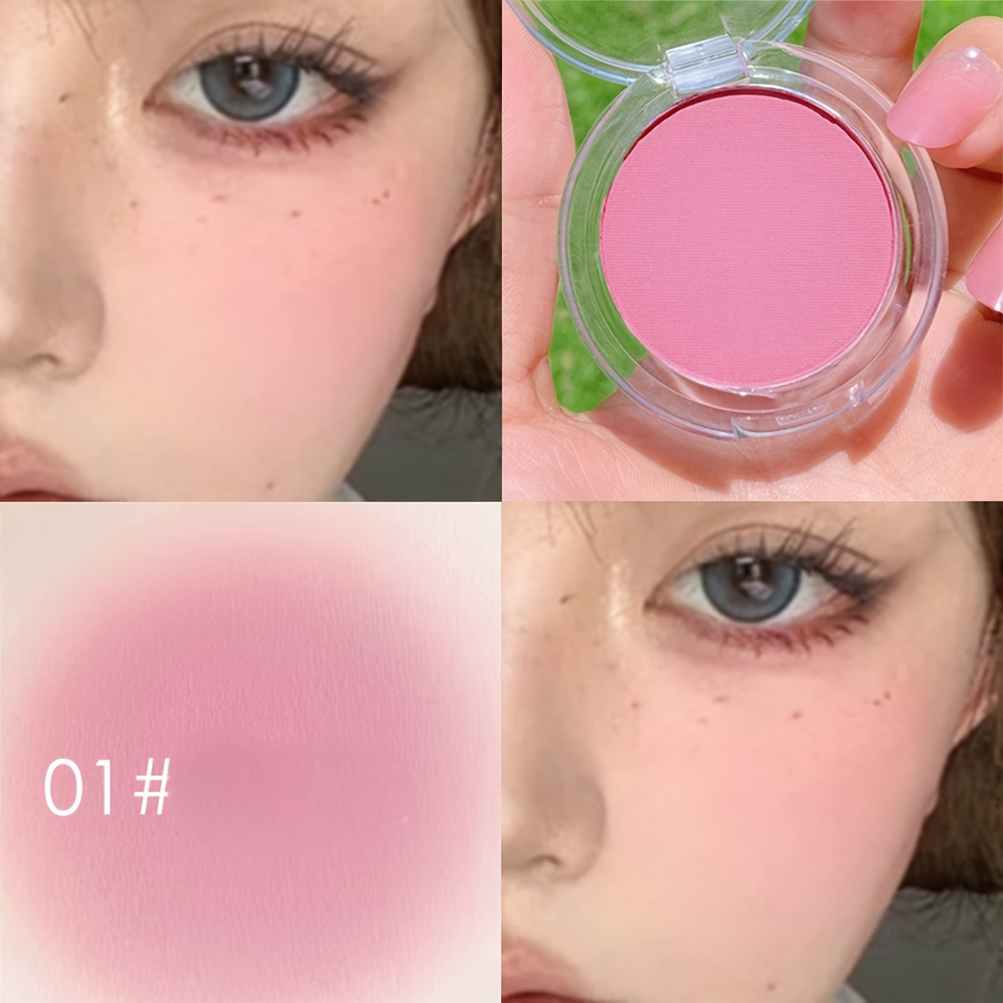 8 Shades Matte Blush Powder - Lightweight, Low Saturation, Buildable Coverage, Water-Resistant - Perfect for Valentine's Day & Birthday Gifts