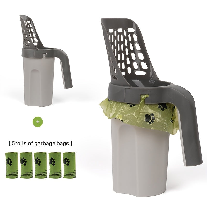2-in-1 Cat Litter Scoop with Trash Can