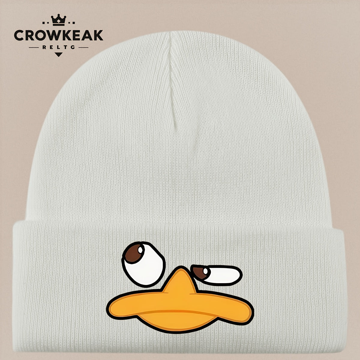 Angry Duck Face Winter Beanie Hat