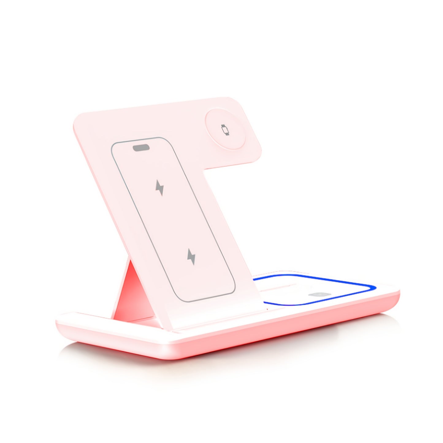[Wireless Charging] Wireless Portable Magnetic Charging Station | 3-in-1 Charging Station | for iPhone 16 15 14 13 12 11 X Pro Max and Apple Watch and AirPods 4 3 Pro | Wireless Charging | for travel and gifting