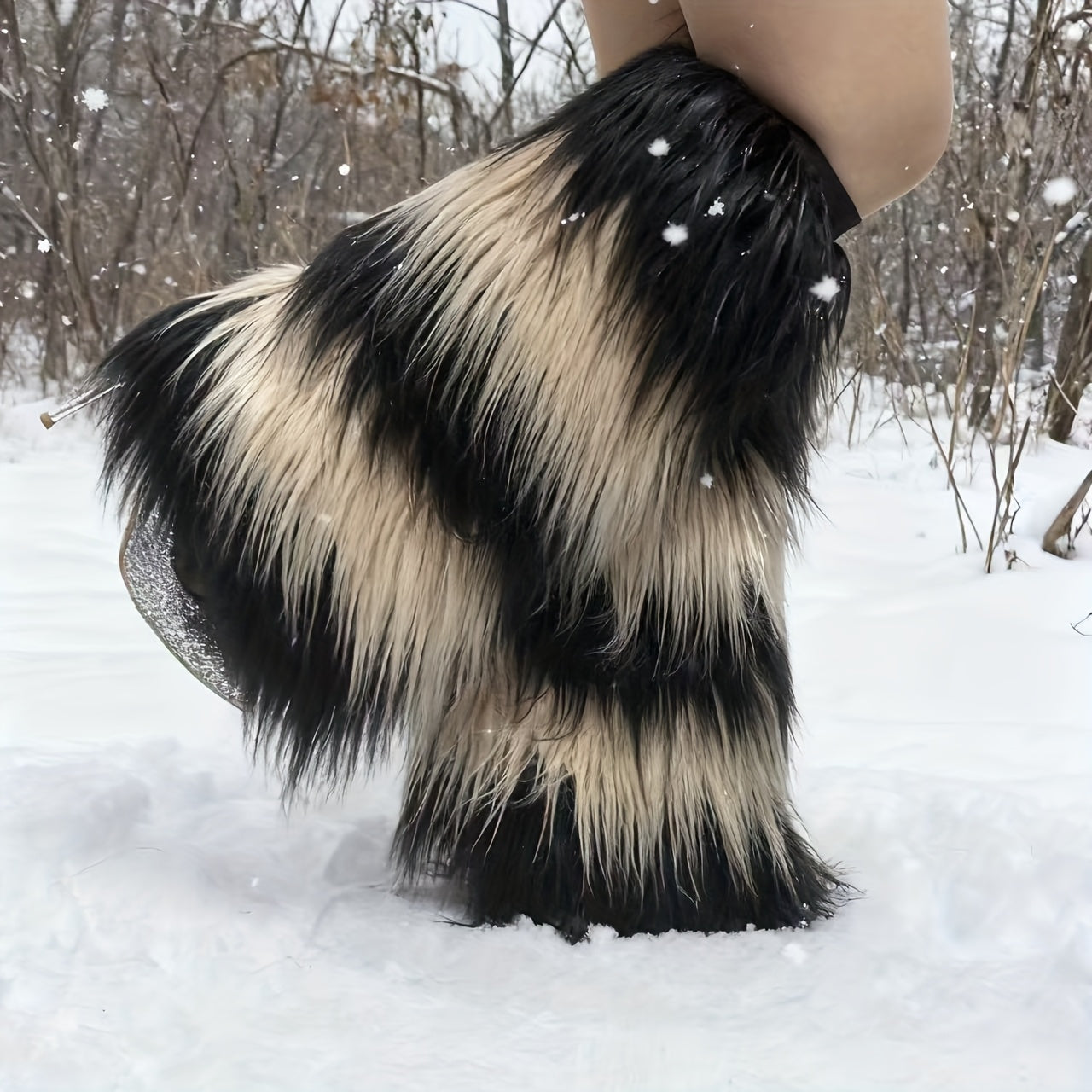 1 Pair of Autumn-Winter Snowscape