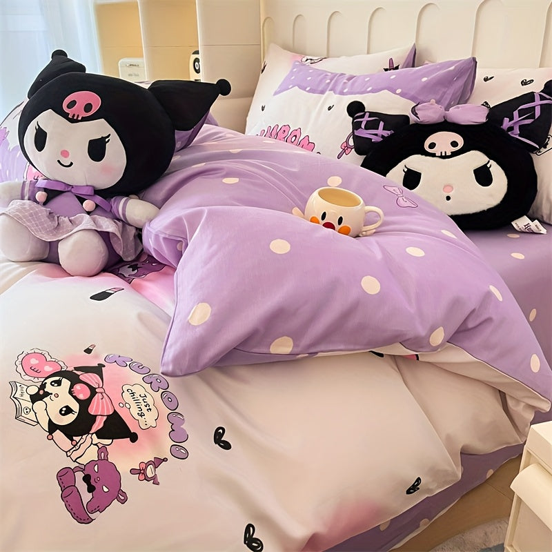 Sanrio 4pcs Bedding Set – Cute, Soft, Comfortable, Durable