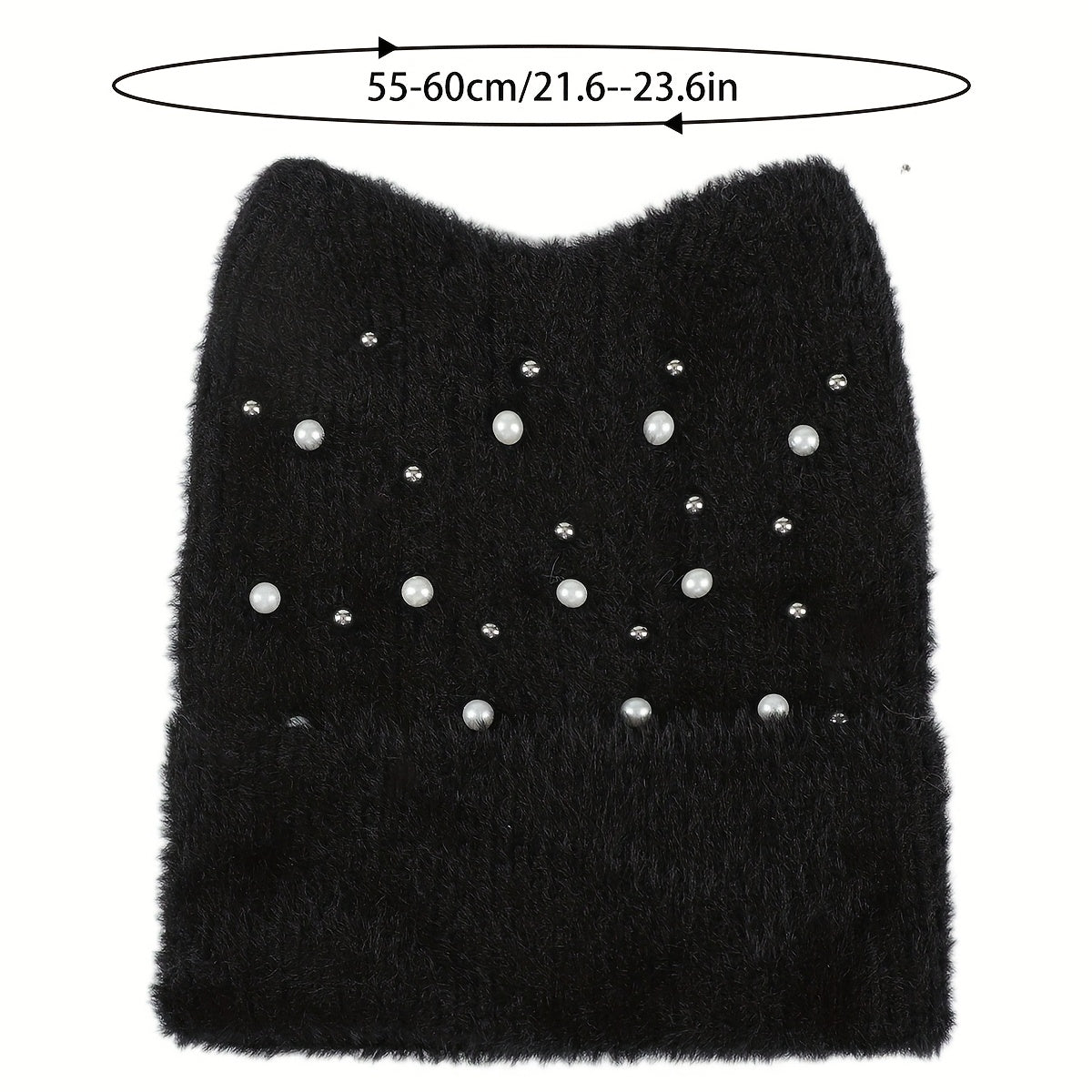 1pc Thick Plush Winter Beanie Hat