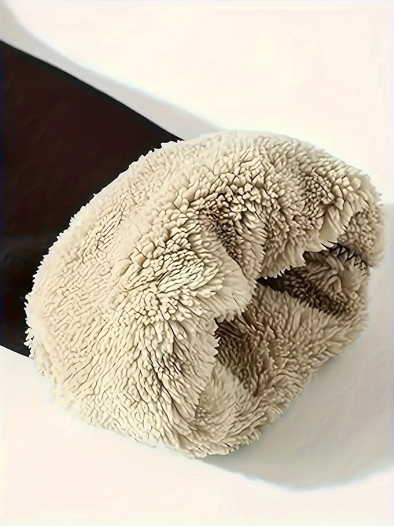 Men's Winter Fleece-Like Sweater Vest Jacket - Thickened Round Neck Long Sleeve Inner Layer, Machine Washable.