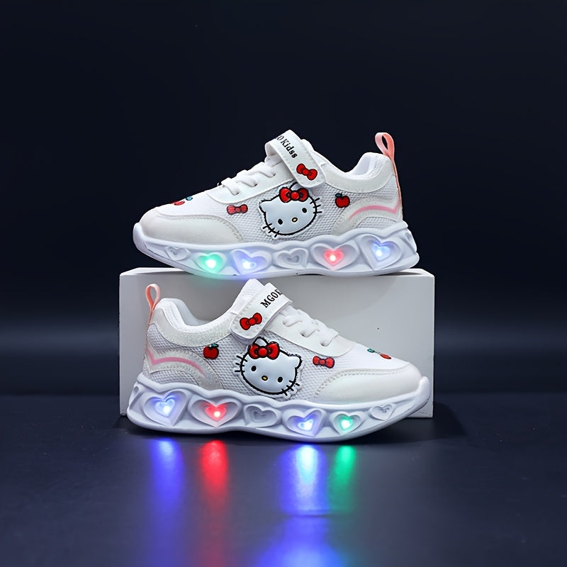 Girls' Glow-In-The-Dark Sneakers with Lights