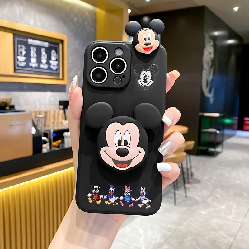 Cute Mickey Case Mickey And Minnie 3D Cartoon Silicone Soft Case | Authorized, Suitable for Iphone Models 7/8/7P/8P/X/Xs/Xr/11/12/13/14/15/16/Pro/Promax, A Stylish Phone Case Perfect for Selfies, Great Christmas And New Yea