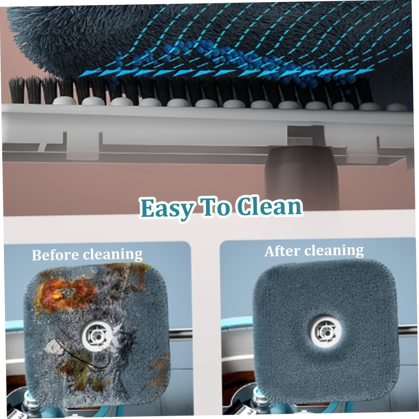 Microfiber Twist Mop and Bucket Set with 360-Degree Swivel Head, Square Spin Mop for Hardwood, Laminate Floors, and Pet Owners, Multiple Surfaces Wet & Dry Mop Kit, Living Room Kitchen Wall Floor Cleaning Tools
