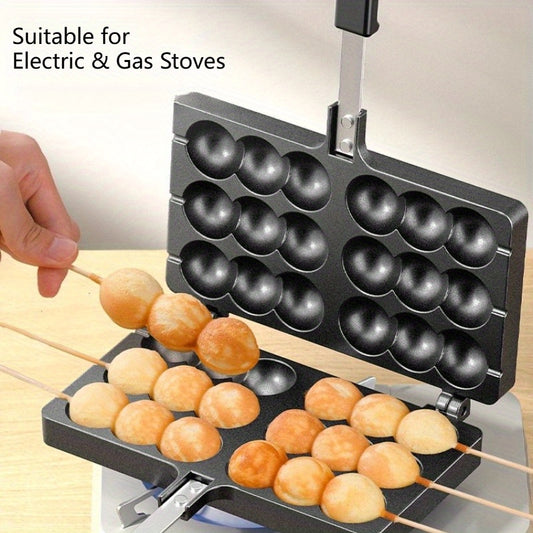 [Heavy-Duty Waffle Maker] Heavy-Duty Commercial & Home Egg Waffle Maker .