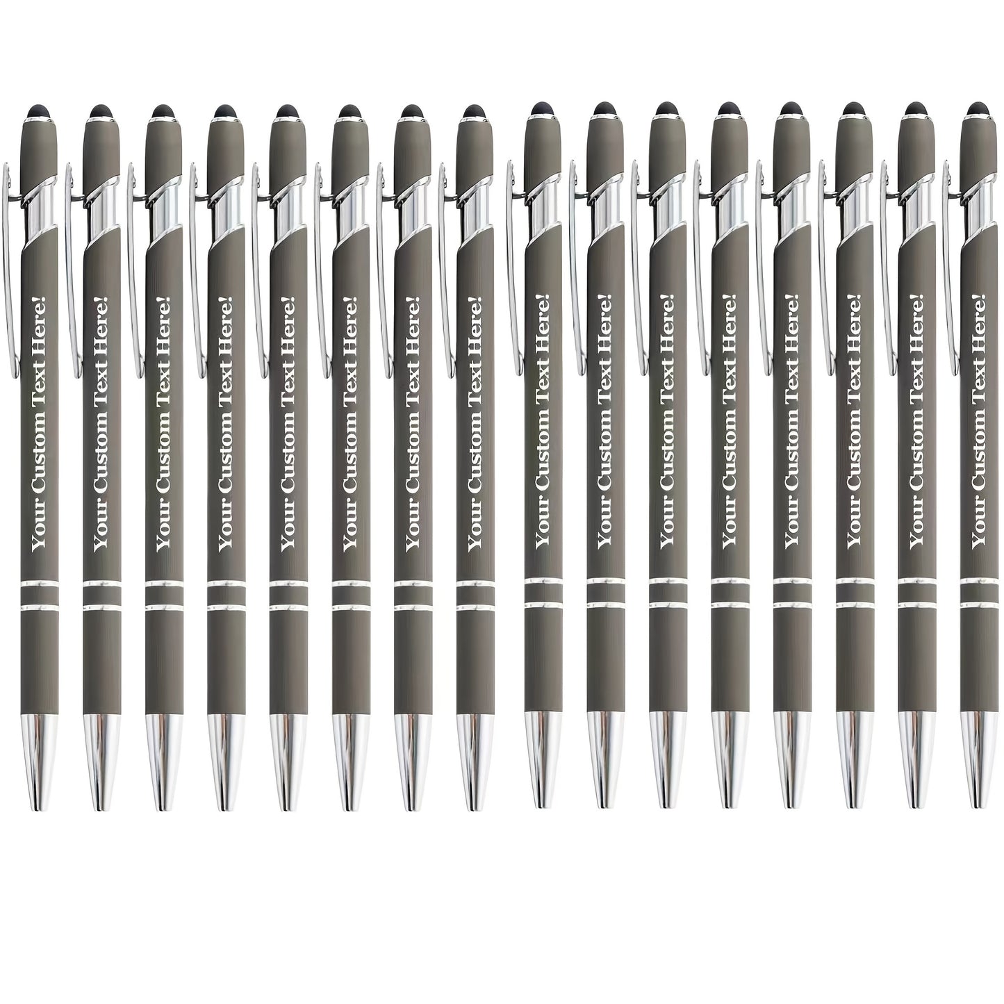 8pcs/16pcs/24pcs Round Metal Retractable Ballpoint Pen Set | Smooth Writing Experience, Medium Tip, Suitable for Office, School, Diary and Art Projects, with Personalized Touch