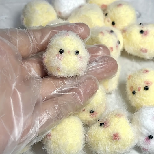 3/6pcs Mini Chick Squeeze Toys, Slow Rebound, Polyethylene Material, Random Colors - Ideal for Halloween and Christmas Party Favors