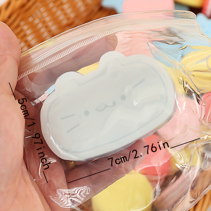 Kitten Cheese Teether TPR Cute Simulation Cat Thickened Relax Squeeze Toy Slow Rebound Pressure Release Toy
