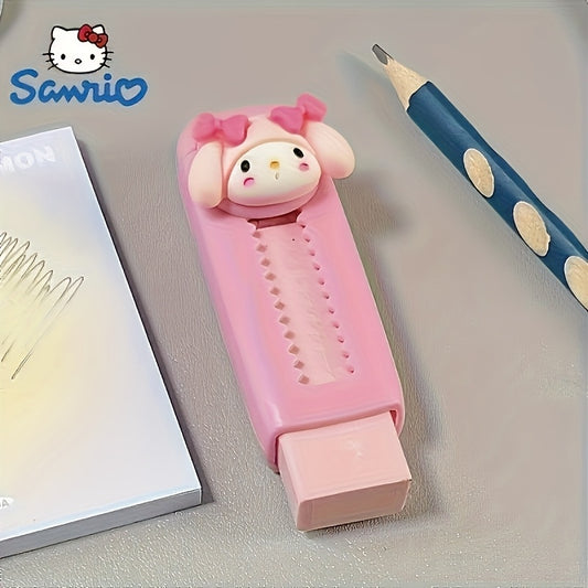 Sanrio Pull-Out Retractable Black Cat Eraser
