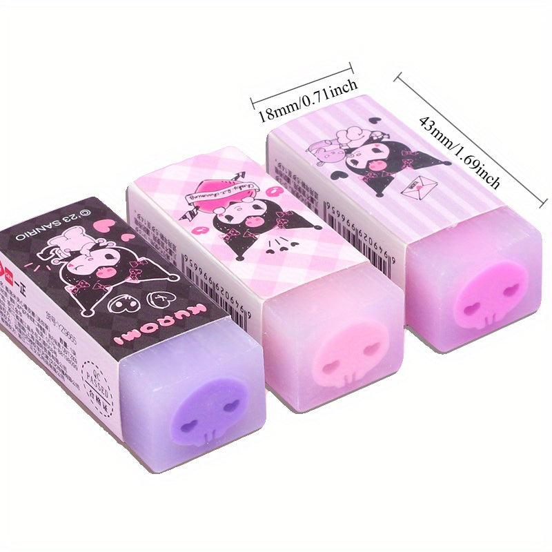 Authentic Sanrio, Kulomi cute cartoon limited edition creative eraser set