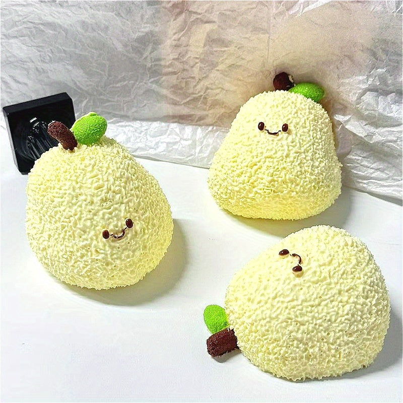 Cute Pear-Shaped Toy - Soft, Slow Rebound Squeeze Toy with Textured Surface & Adorable Smiling Pear Design, Perfect for Party Favors, Birthday Gifts, and Holiday Surprises, Anxiety Toys