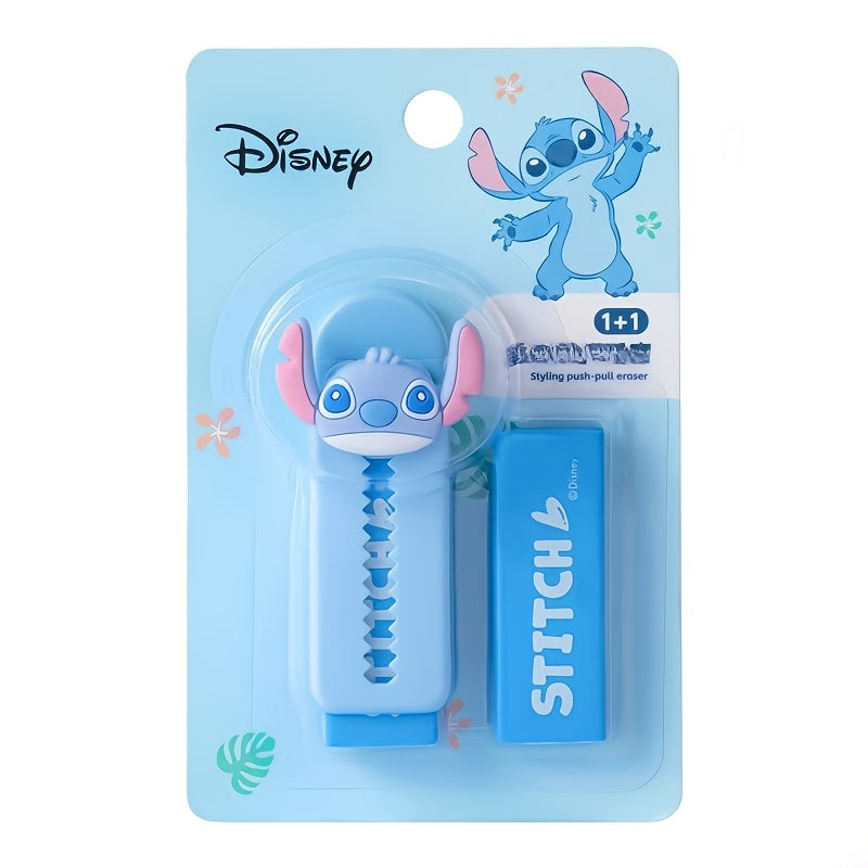Disney Official! Strawberry Bear Stitch Pattern Eraser Soft Material Leaves No Marks on Paper