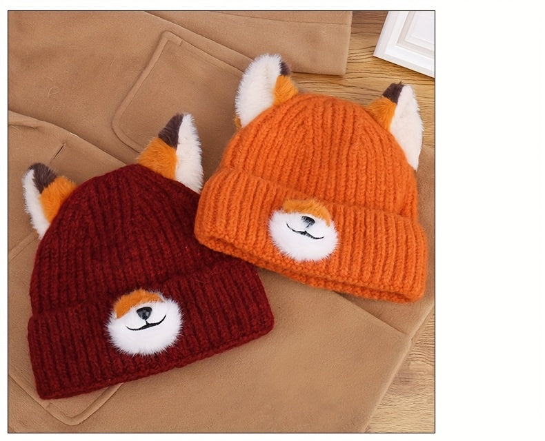 Cute Fox Ears Beanie Hat