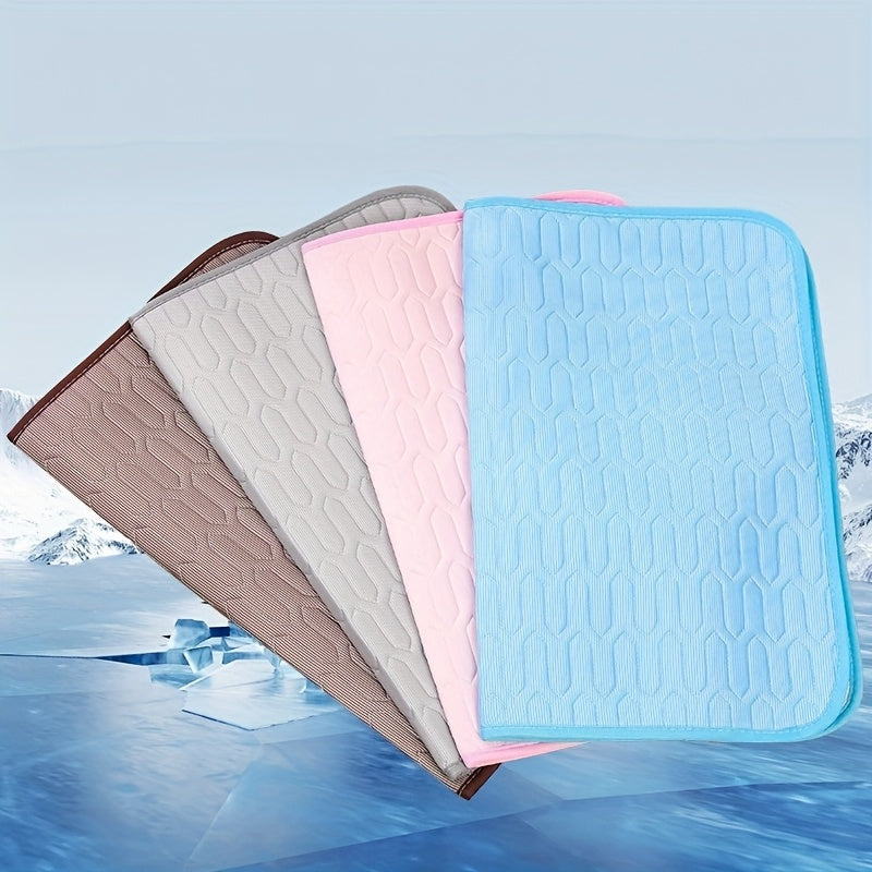 [2025 UPGRADED ICE-COOl MODEL] Summer Pet Cooling Mat Pad And Sleeping Pad Bed for Cat & Dog - Sweat Absorbent Surface - Keeps your pets cool and comfortable all summer long - Suitable for Small, Medium, and Large Cats & Dogs
