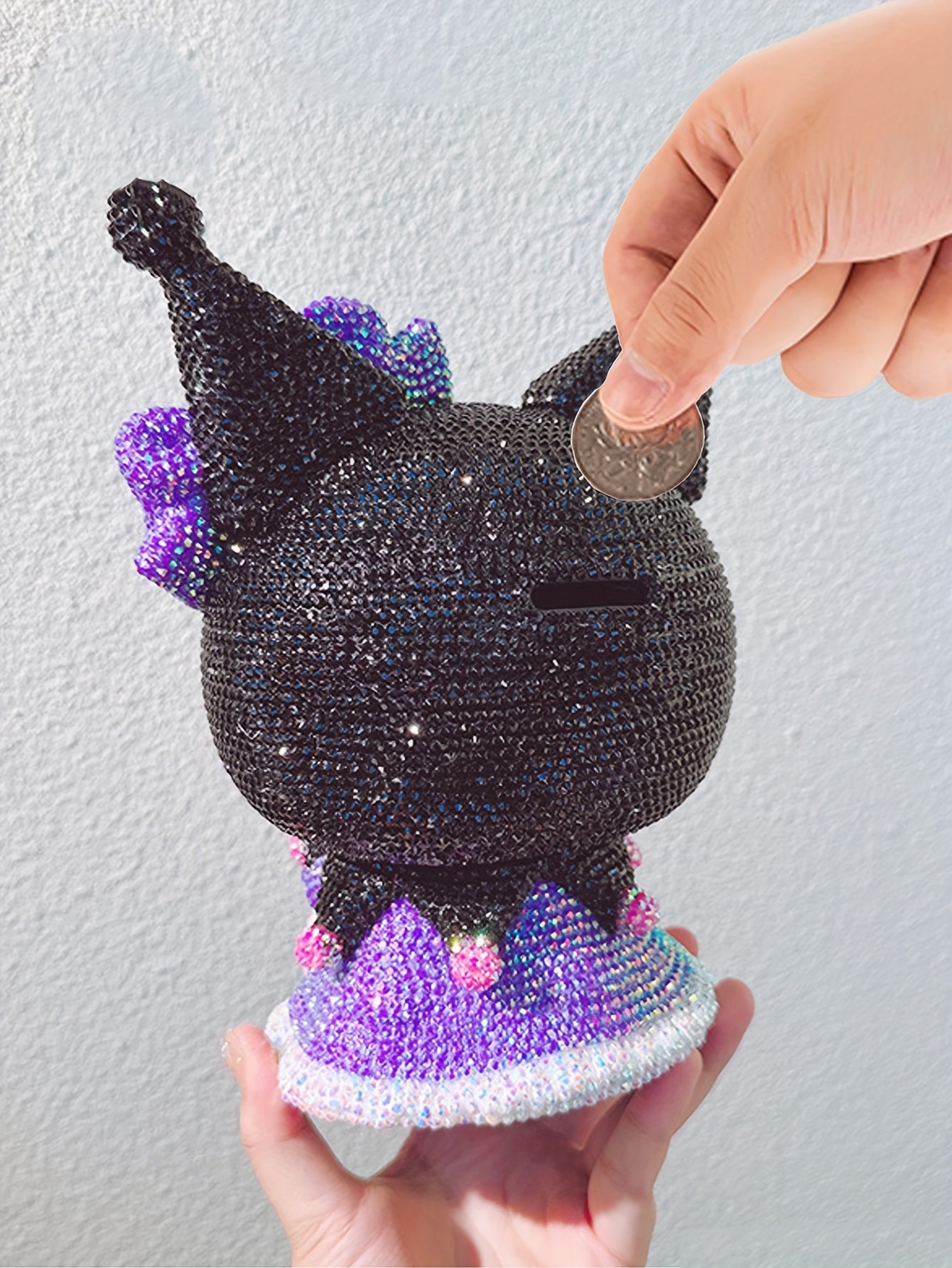 [Diamond Studded] DIY Diamond Studded Cute Cartoon Cat Coin Bank .