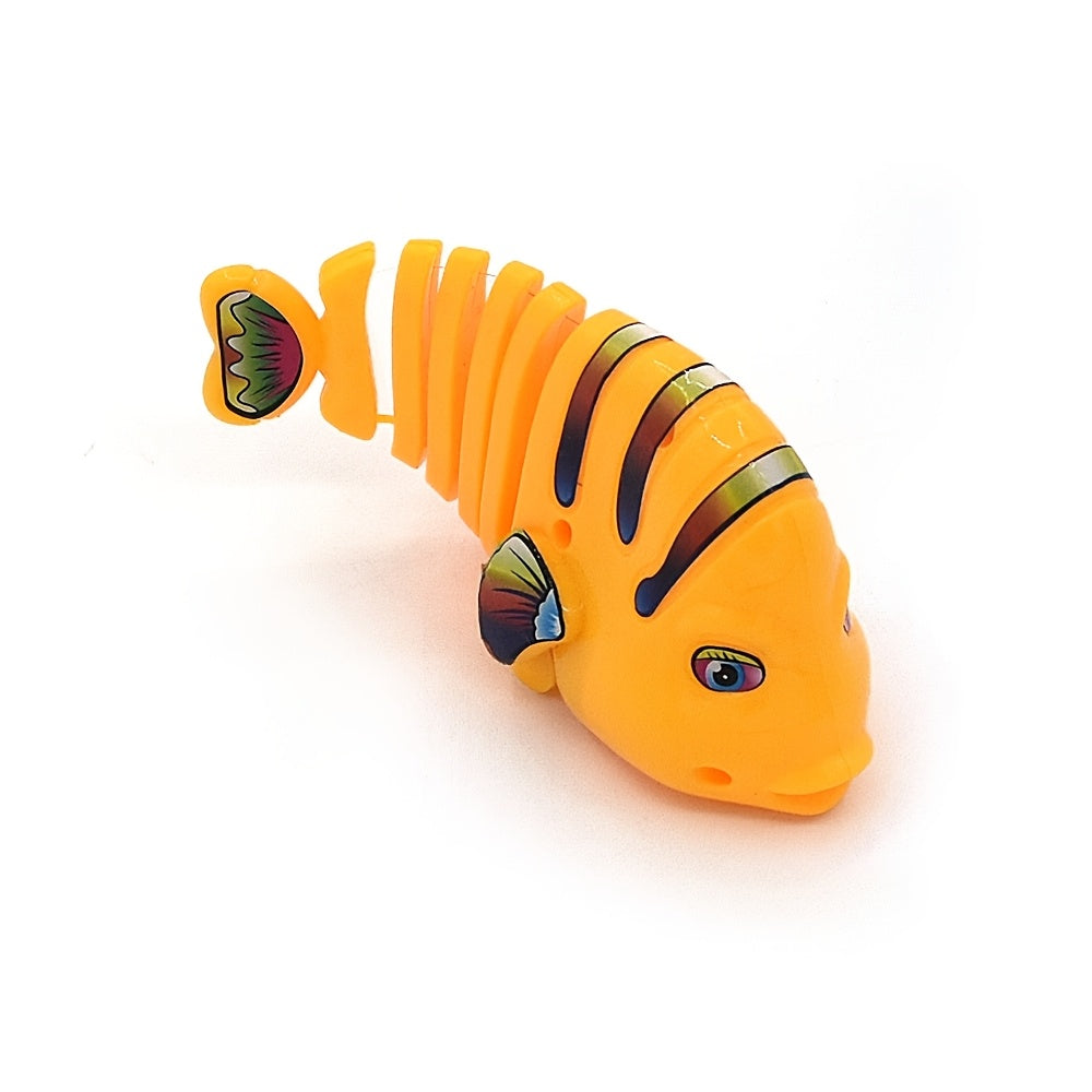 360° Swinging Cartoon Fish Wind-Up Toy for Cats