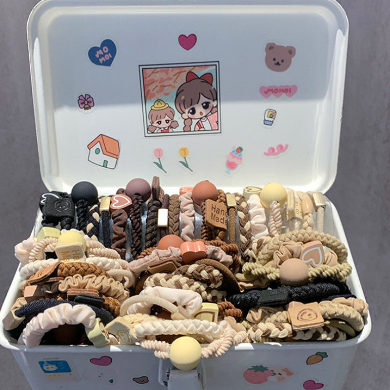 20pcs Hair Ties for Women - Cute and Sweet Bracelet Design, Non-Damaging Elastic Band Suitable for Fine/ Thick Hair, Ideal for Ponytails and Exercise