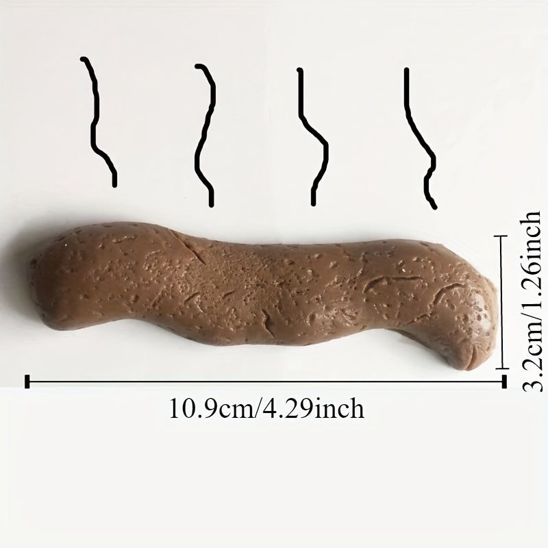 [Hilarious Prank Toy] Hilarious Prank Fake Poop Toy - Realistic Floating, Durable ABS Resin, Brownish-Orange, Fun Novelty Bath & Pool Accessory, Toilet Toy for Adults & Teens, Perfect for Parties, April Fool's Day & Halloween
