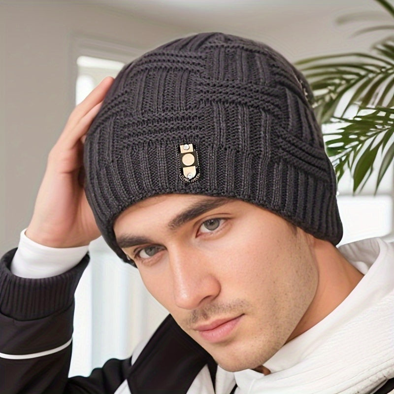 Skullies Beaines Unisex Cable-Knit Beanie Hat