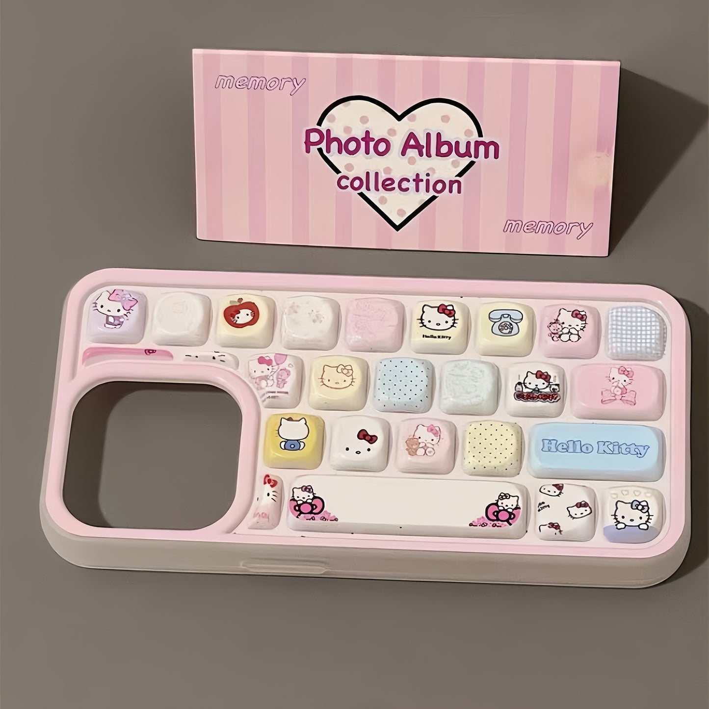 [Hello Kitty Shockproof Phone Case] Authorized Sanrio Hello Kitty 2025 New Trendy Keyboard Shockproof Phone Case Suitable for Apple Iphones/16/16Pro/15Promax/15Pro/15/14/14Pro/14Promax/13/13Pro/13Promax/12/12Pro/12Promax/11/1