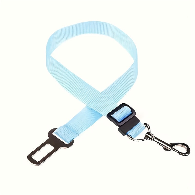 Secure Your Pet in the Car with This Adjustable Harness & Seat Belt Lead Leash!