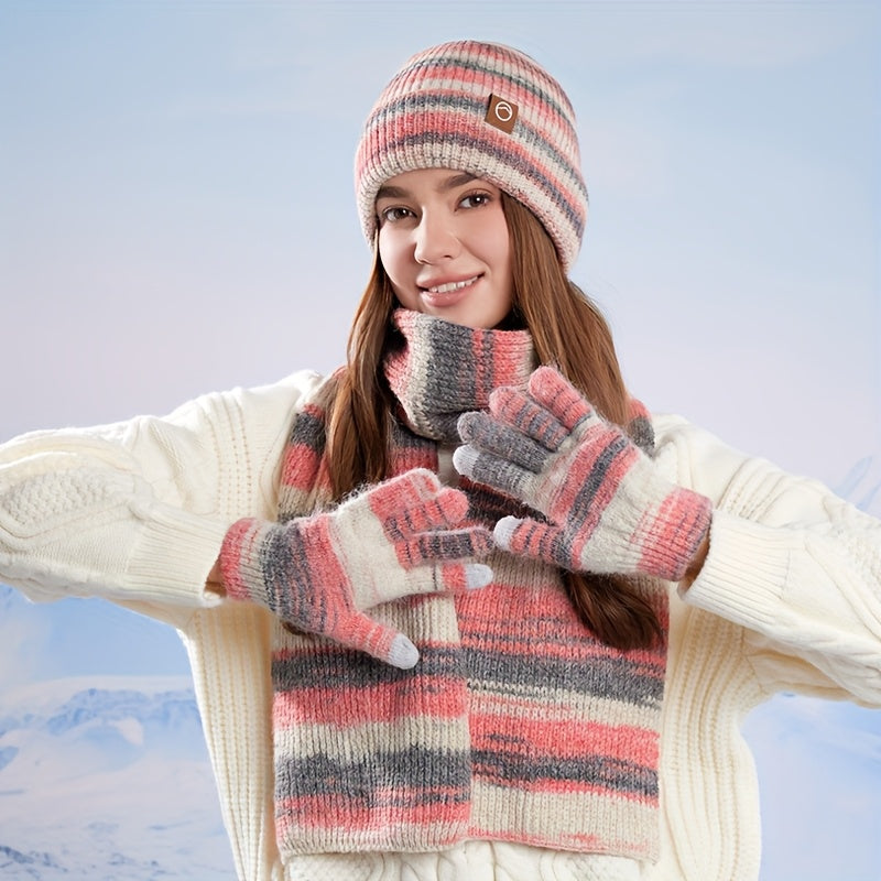 2pcs and 3pcs Winter European and American Fashion Hat