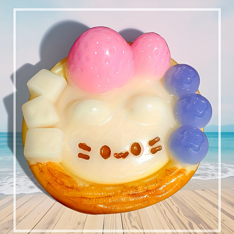Adorable Kitten Egg Tart Stress Ball - Claw-Themed, Fun DIY Toy for Office, Parties & School Rewards - Perfect Christmas/Halloween/Easter Gift