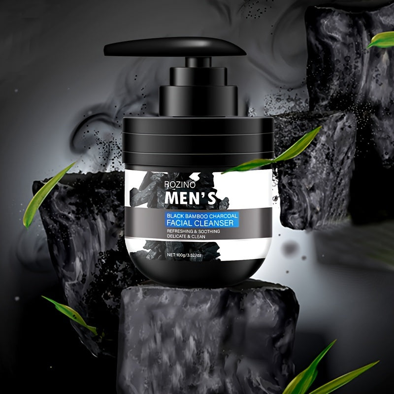 Men’s Charcoal Cleanser, Volcanic Mud, Deep Clean