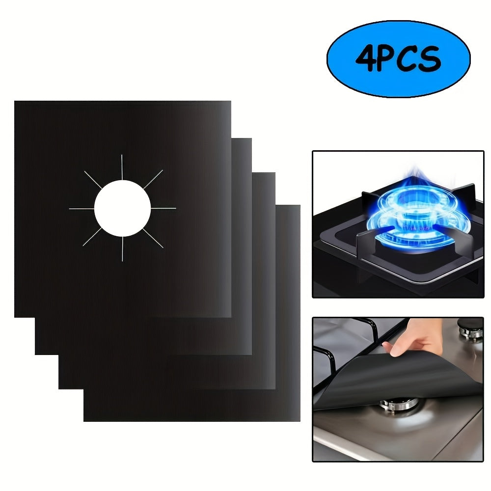 4pcs Teflon Kitchen Coal Stove Mat Set