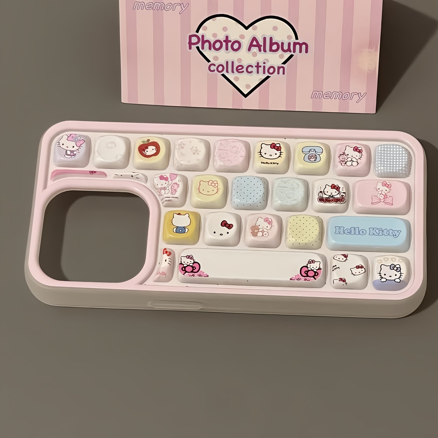 [Hello Kitty Shockproof Phone Case] Authorized Sanrio Hello Kitty 2025 New Trendy Keyboard Shockproof Phone Case Suitable for Apple Iphones/16/16Pro/15Promax/15Pro/15/14/14Pro/14Promax/13/13Pro/13Promax/12/12Pro/12Promax/11/1