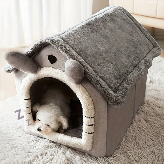 1pc Cozy Pet House - Indoor/Outdoor Dog Bed with Sponge Filling, All-Season Enclosed Dog Kennel for Extra Small to Medium Breeds, Pre-Assembled Warm Shelter for Teddy And Small Dogs! Cheap And Nice Pet House, Cat Houses for I