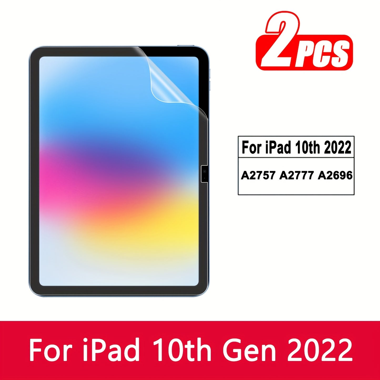 2pcs Frosted Paper Film Screen Protector for iPad Air 13/11 2025, for iPad Pro 13/11 2024, Compatible with 11th/10th/9th/8th/7th/6th/5th, 10.9"/10.2"/9.7 Inch, Air7/Air6/Air5/Air4/Air3/Air2/Air1/Pro 9.7/Pro 10.5 inch mini 7th