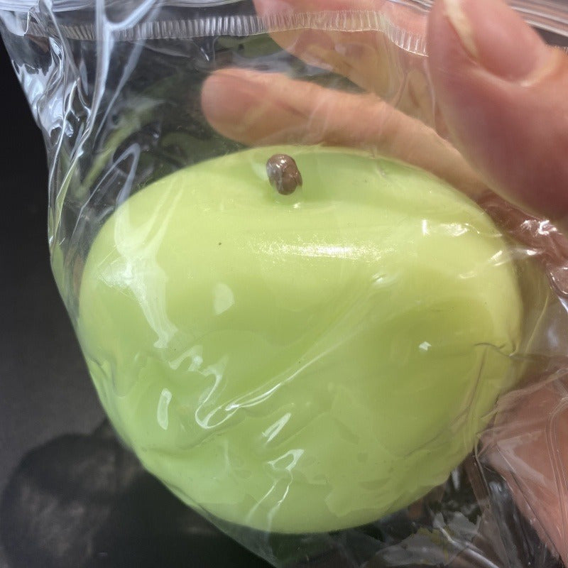 [Fun Stress Ball] 1pc Soft Green Apple-Shaped Stress Ball | Fun Squeeze Toy for Relaxation & Decoration, Perfect for Christmas Gifts, Party Favors, and Relax, Made of Durable Thermoplastic Polyurethane (TPU)