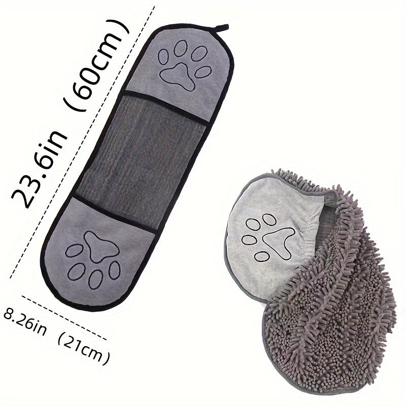 Quick-Dry Super Absorbent Pet Bath Towel For Dogs & Cats - Perfect For Grooming & Bathing!