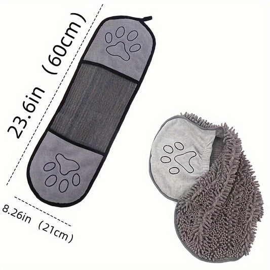 Quick-Dry Super Absorbent Pet Bath Towel For Dogs & Cats - Perfect For Grooming & Bathing!