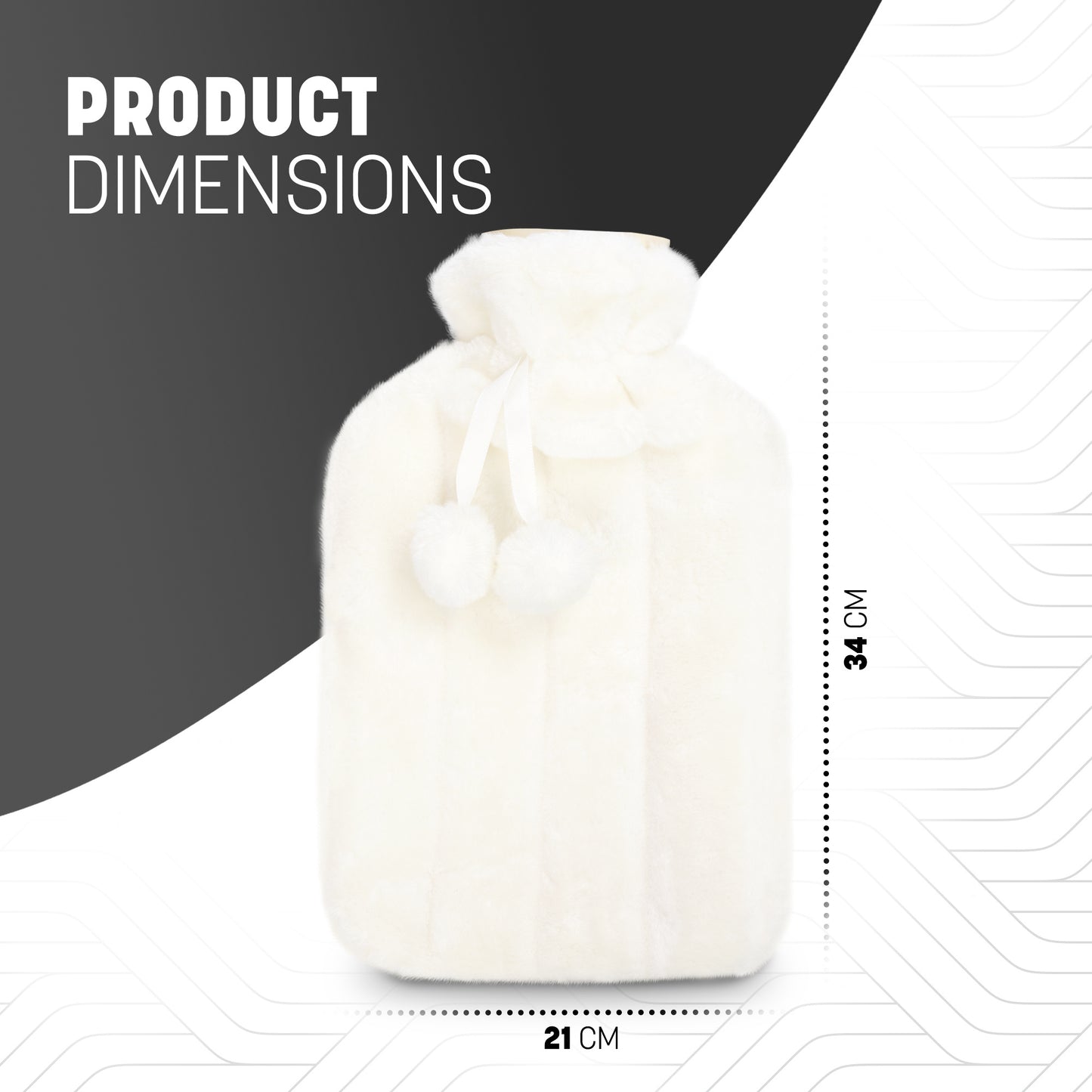 Cosy Hot Water Bottle with Plush Cover