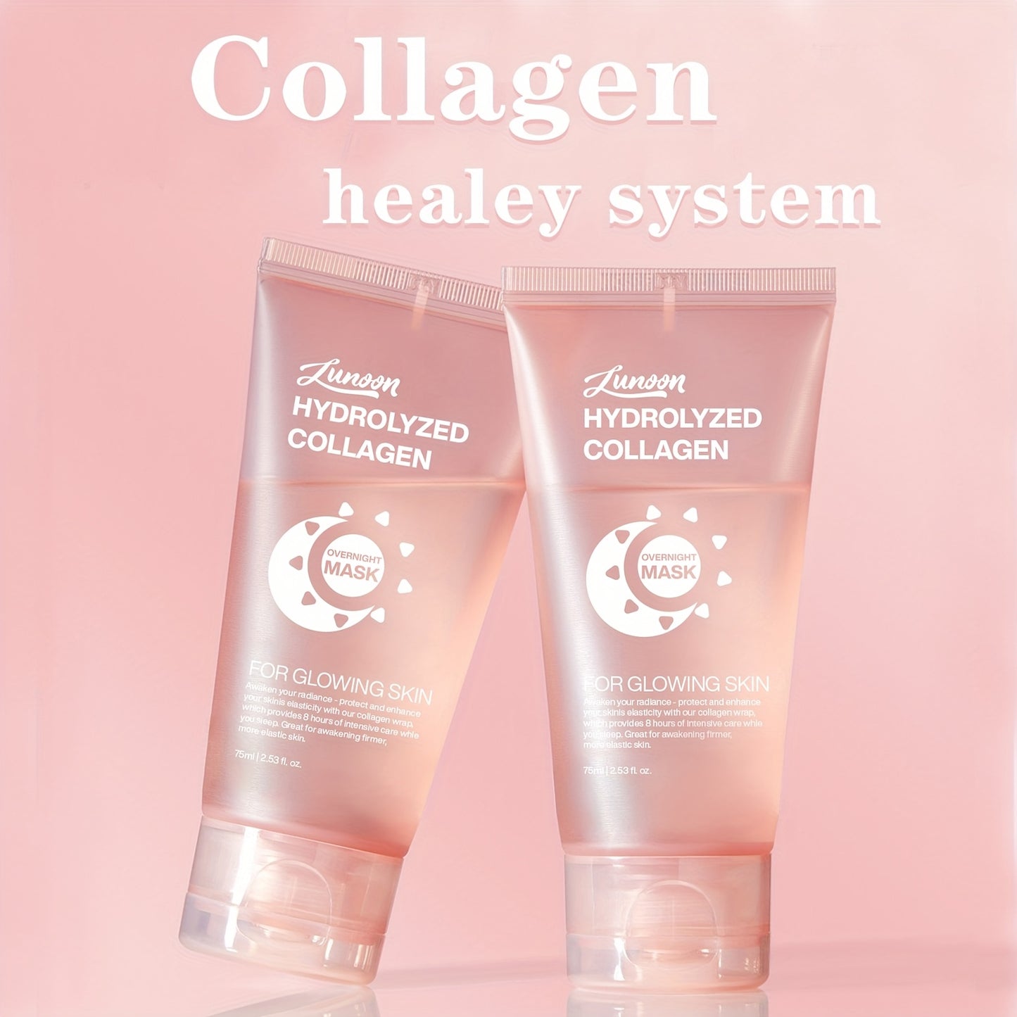 Collagen Face Mask with Niacinamide, Hyaluronic Acid, Brush
