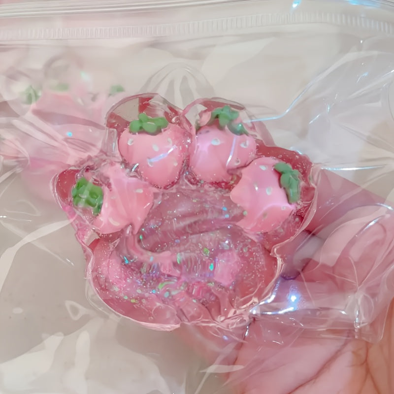 [Relax Toy] Colorful Silicone Nenuole Relax Toy | Strawberry Cat Claw Mud Texture
